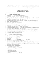 ĐỀ CƯƠNG MÔN HỌC NGUYÊN LÝ MÁY