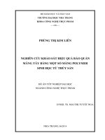 Nghiên cứu khảo sát hiệu quả bảo quản măng tây bằng một số màng polymer sinh học từ thủy sản