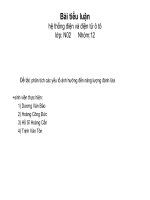 Tiểu luận Phân tích các yếu tố ảnh hưởng đến năng lượng đánh lửa