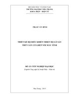 Thiết kế bộ điều khiển nhiệt độ lò sấy thủy sản có ghép nối với máy tính