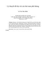 Lý thuyết đồ thị với các bài toán phổ thông tt