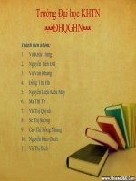 thuyết trình môn Quản lý tài chính Khái quát các chính sách và tình hình quản lý tài chính đất đai của nhà nước ta