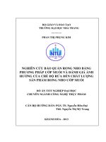 Nghiên cứu bảo quản rong nho bằng phương pháp ướp muối và đánh giá ảnh hưởng của chế độ rửa đến chất lượng sản phẩm rong nho ướp muối