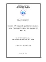 Nghiên cứu tối ưu hóa quá trình bảo quản măng tây bằng màng polymer sinh học từ thủy sản
