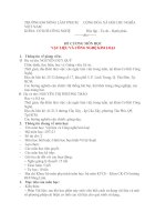 ĐỀ CƯƠNG MÔN HỌC VẬT LIỆU VÀ CÔNG NGHỆ KIM LOẠI