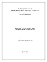 Khai thác tiềm năng phát triển du lịch sinh thái tỉnh Đồng Nai