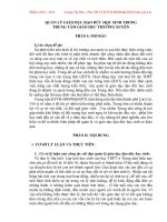 Quản lý giáo dục đạo đức cho học sinh trong trung tâm giáo dục thường xuyên