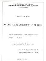 Nguyên lý độ chênh lệch lớn và áp dụng