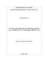 Tư tưởng hòa bình trong triết học phương Tây cận hiện đại và ý nghĩa hiện thời của nó