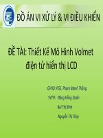 Thiết kế mô hình volmet điện tử hiển thị LCD