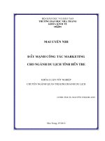 Đẩy mạnh công tác marketing cho ngành du lịch tỉnh Bến Tre