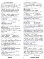 Bài tập ancol- PHENOL