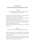 câu hỏi ôn tập môn đường lối cách mạng đảng cộng sản việt nam