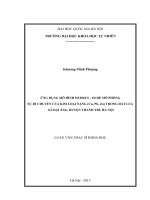 Ứng dụng mô hình Hydrus - 1D để mô phỏng sự di chuyển của kim loại nặng (Cu, Pb, Zn) trong đất lúa xã Đại Áng, huyện Thanh Trì, Hà Nội