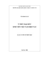 Ý thức đạo đức sinh viên Việt Nam hiện nay