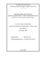Đổi mới chính sách thu hút nhân lực khoa học và công nghệ theo dự án (nghiên cứu trường hợp tỉnh Hải Dương