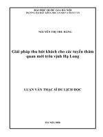 Giải pháp thu hút khách cho các tuyến thăm quan mới trên vịnh Hạ Long