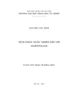 Tích phân ngẫu nhiên đối với martingale