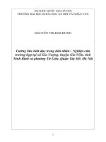 Cưỡng bức tình dục trong hôn nhân (nghiên cứu trường hợp tại xã Gia Vượng, huyện Gia Viễn, tỉnh Ninh Bình và phường Tứ Liên, quận Tây Hồ, thành phố Hà Nội