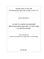 Vai trò của chính sách định biên trong hoạt động khoa học và công nghệ tại trường đại học tt.PDF