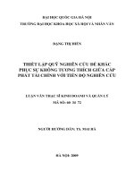Thiết lập quỹ nghiên cứu để khắc phục sự không tương thích giữa cấp phát tài chính với tiến độ nghiên cứu