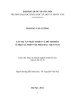 Các dự án phát triển và đô thị hóa ở một xã miền núi phía bắc Việt Nam