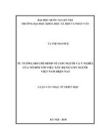 Tư tưởng Hồ Chí Minh về con người và ý nghĩa của nó đối với việc xây dựng con người Việt Nam hiện nay