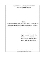 Nâng cao hứng thú học tập môn Lịch sử bằng phương pháp lồng ghép kể chuyện lịch sử
