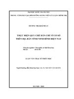 Thực hiện quy chế dân chủ ở cơ sở trên địa bàn tỉnh ninh bình hiện nay