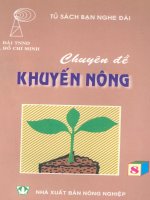 Tủ sách bạn nghe đài: chuyên đề khuyến nông 8