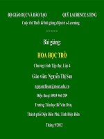 slide thuyết trình Tập đọc 4 Hoa học trò hòa bình