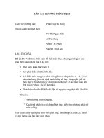 BÁO CÁO CHƯƠNG TRÌNH DỊCH Viết trình biên dịch để dịch một  đoạn chương trình gồm các phát biểu sau ra dạng mã 3 địa chỉ