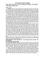 skkn dạy tập làm văn “ kể lại CHUYỆN đã đọc , đã NGHE” CHO học SINH lớp 4