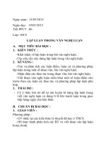 lập luận trong văn nghị luận