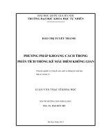 Phương pháp khoảng cách trong phân tích thống kê mẫu điểm không gian