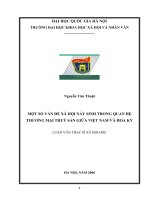 Một số vấn đề xã hội nảy sinh trong quan hệ thương mại thuỷ sản giữa Việt Nam và Hoa Kỳ