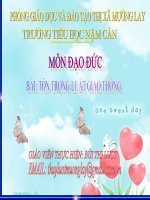 slide thuyết trình Đạo đức 4 Bài 13 - Tôn trọng luật giao thông