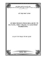Lễ hội thi bắn pháo hoa Quốc tế Đà Nẵng, thực trạng và giải pháp Marketing