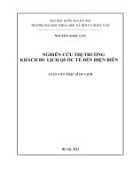 Nghiên cứu thị trường khách du lịch quốc tế đến Điện Biên