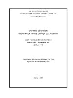 Cấu trúc độc thoại trong ngôn ngữ kể chuyện của Nam Cao