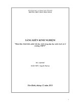 Khai thác hình thức phát vấn học sinh trong dạy học môn Lịch sử ở trường THPT