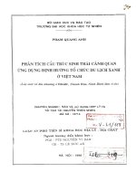 Phân tích cấu trúc sinh thái cảnh quan ứng dụng định hướng tổ chức du lịch xanh ở Việt Nam