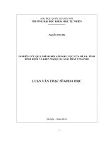 Nghiên cứu quá trình bồi lấp khu vực cửa Đề Gi - tỉnh Bình Định và kiến nghị các giải pháp ứng phó
