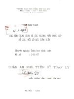 Đạo hàm trung bình và các phương pháp phối hợp để giải một số bài toán biên