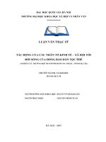 Tác động của các nhân tố kinh tế - xã hội tới đời sống của đồng bào dân tộc Êđê