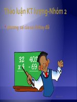 slide thảo luận về kinh tế lượng