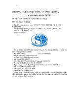 Phân tích SWOT dịch vụ giao nhận hàng hóa xuất nhập khẩu tại Công ty TNHH Dịch vụ Hàng hóa  Phim Chính