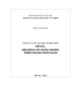 Hệ động lực ngẫu nhiên trên thang thời gian