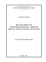 Địa tầng phân tập trầm tích oligocene-miocene khu vực trung tâm bể Nam Côn Sơn