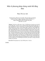 Một số phương pháp chứng minh bất đẳng thức tt